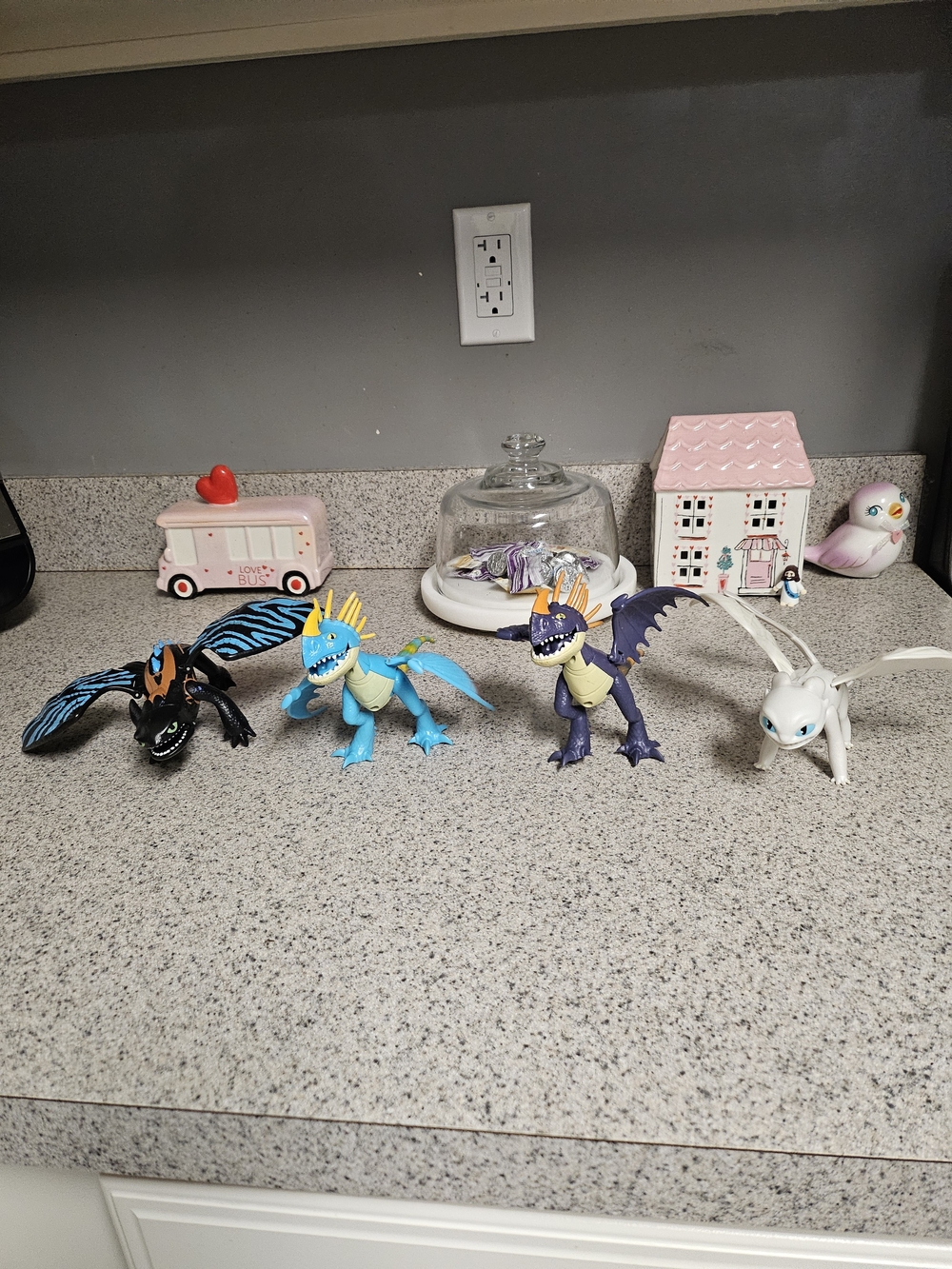 How to Train Your Dragon Four-Piece Dragon Figure Set